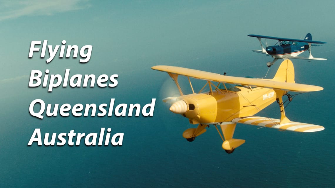 Chill Biplane Flight in Queensland Australia